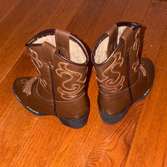 Brown Western Toddler Cowboy Boots - Picture 3 of 3